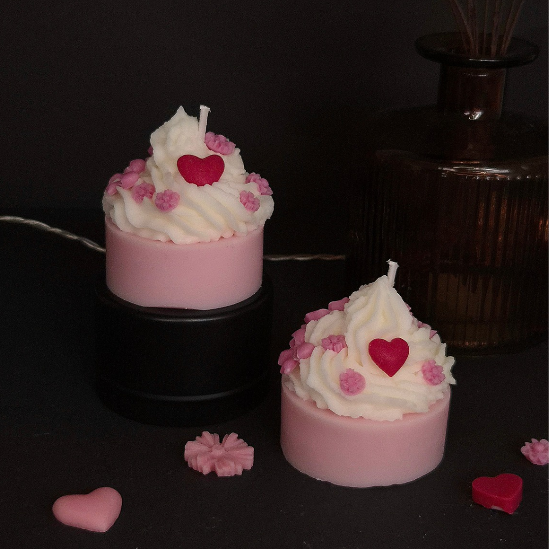 Kleine Valentinstagskerzen